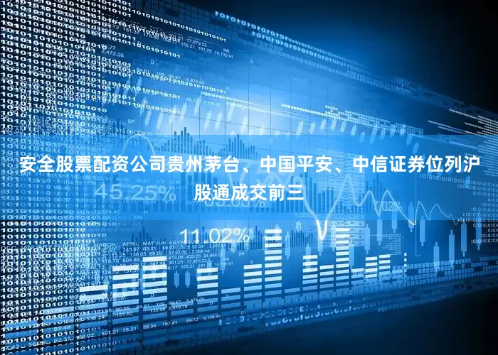 安全股票配资公司　　贵州茅台、中国平安、中信证券位列沪股通成交前三
