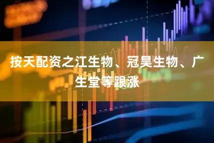按天配资之江生物、冠昊生物、广生堂等跟涨